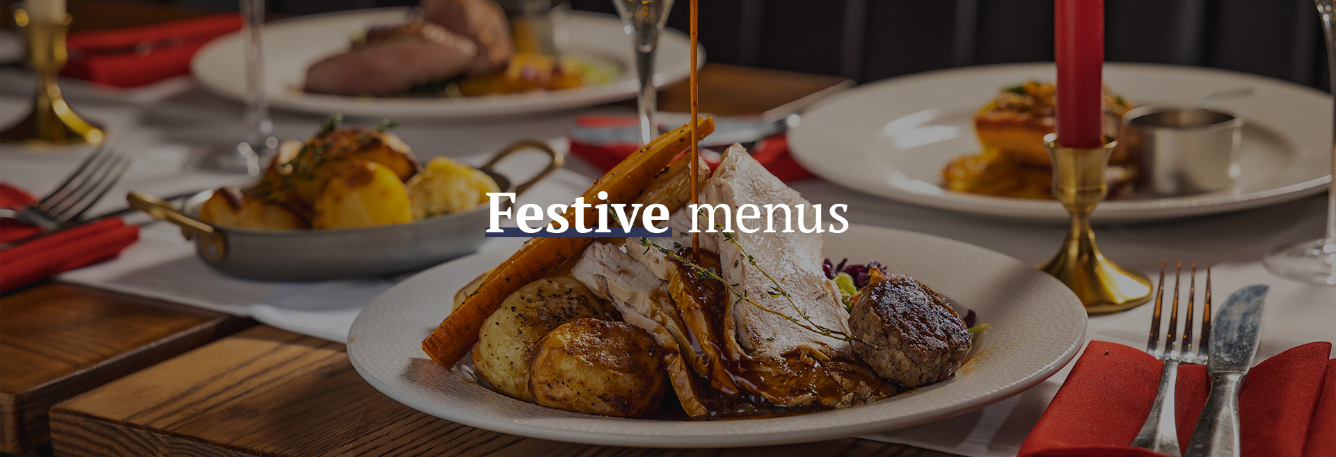 Christmas menu at Dewdrop